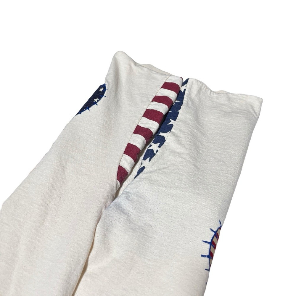 Vintage LA Sportswear American Flag Stars And Stripes Sleeves T Shirt XL 23x27.5 - Picture 4 of 7